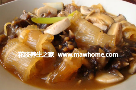 香菇花胶海参小炒