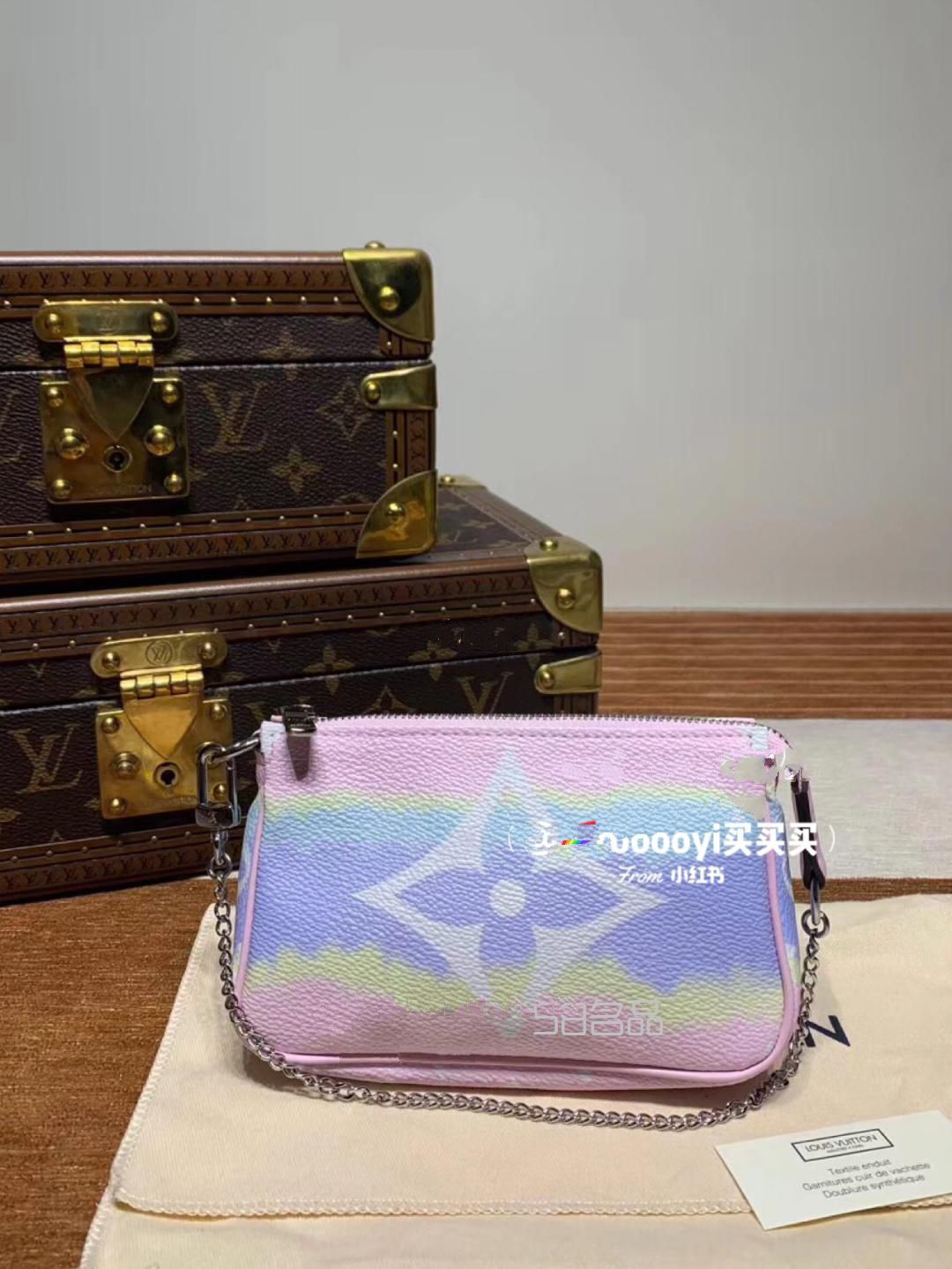 lv2022夏日限定扎染彩虹mini麻将包,lv neonoe手袋图片