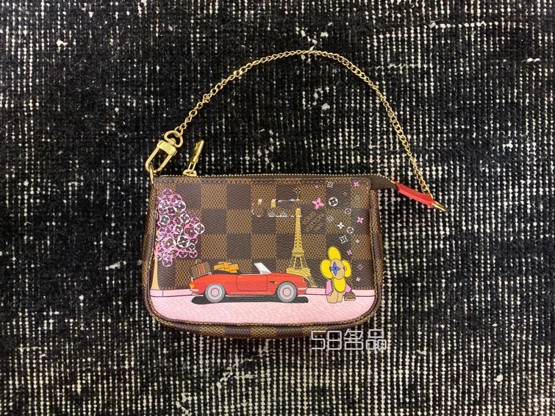 LV限定小麻将包,clemence lv钱包