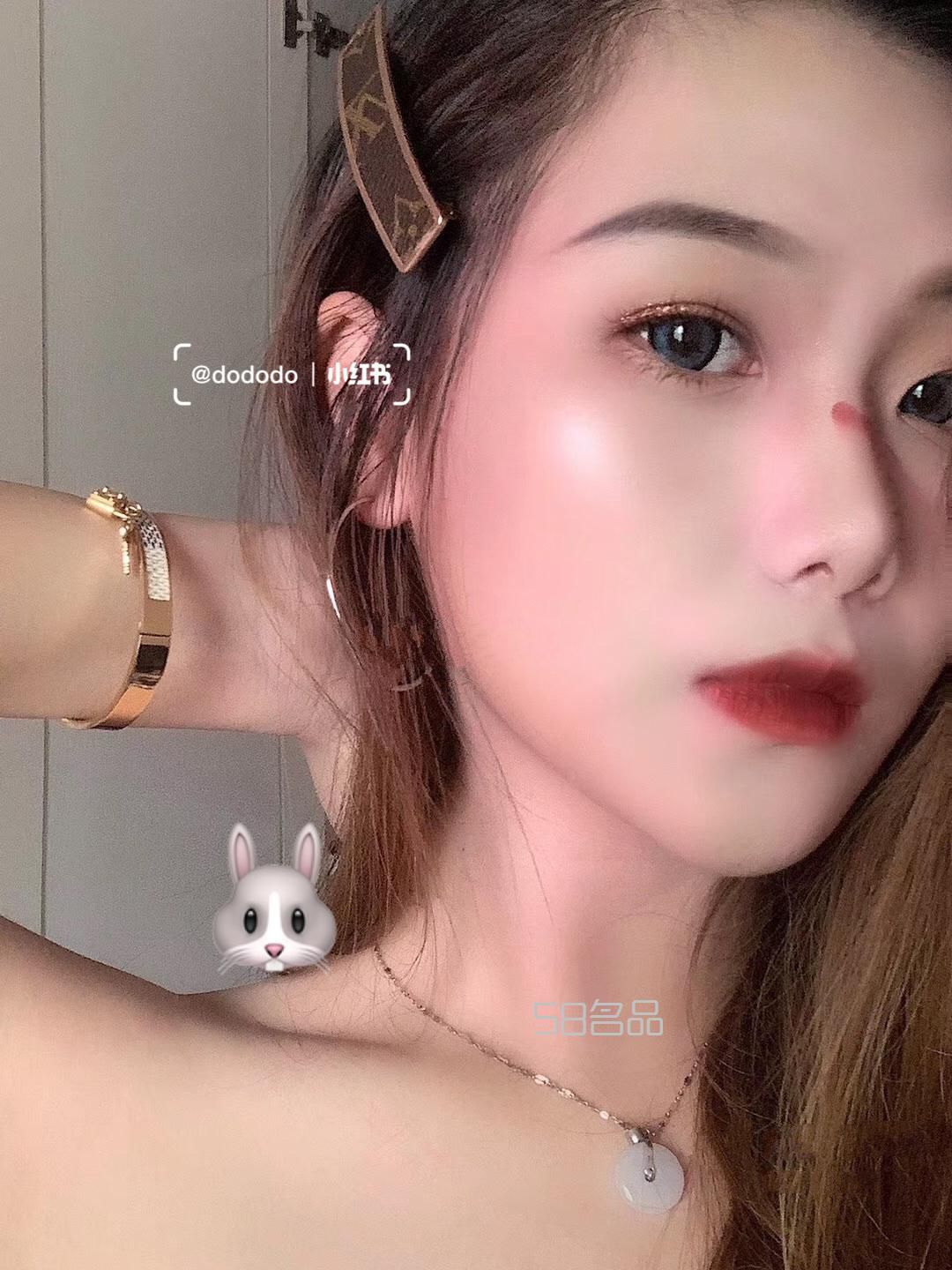 超好看LV拆包制作的发夹和手链,lv钱包 经典老花蓝