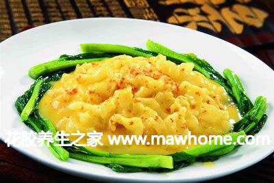 蟹黄花胶的食用方法