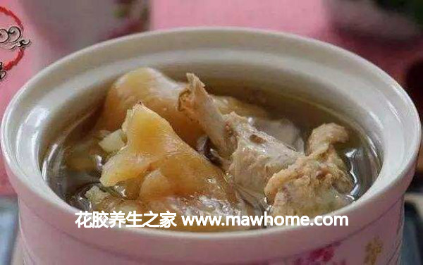 西洋参鱼胶炖鸡
