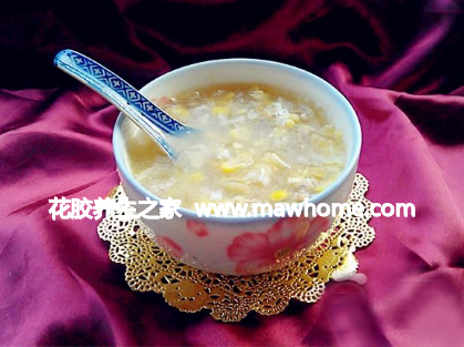 花胶栗米羹的食用方法