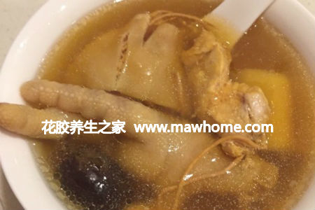 花胶虫草花山药鸡汤