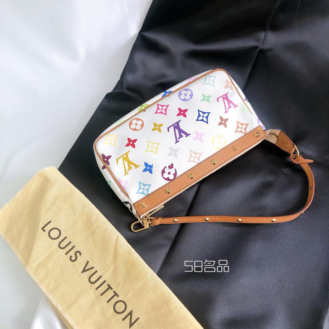 LV白三彩老花麻将包,高仿lv腰带型号